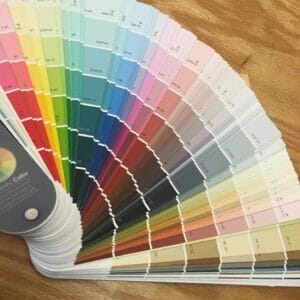 An image of a Color swatch choice for interior design and renovation.